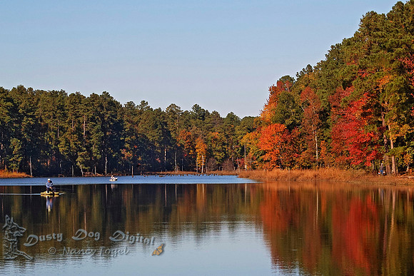 Horton's Pond with Local Fisherman, North Carolina