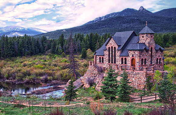 St Catherine of SiennaChapel on the Rock,Rocky Mountain National park