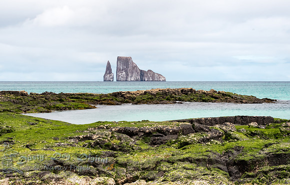 View of Kicker Rock From San Cristobal Island