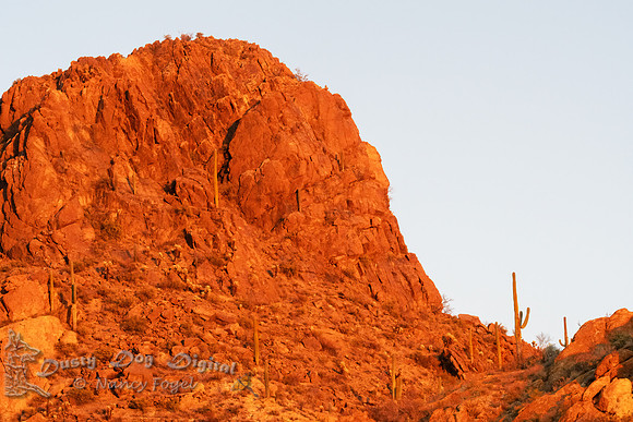 Chiricahua Mountain with Sunset Glow